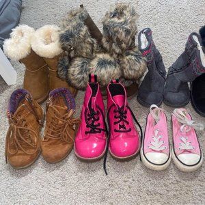 Toddler Shoe Lot- Boots, Converse and Dress
